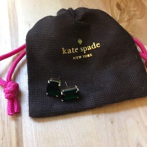 Kate Spade Green & Gold earrings
